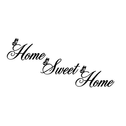 Saingace Home Sweet Home Decor Wandaufkleber DIY abnehmbare Kunst Vinyl-Wand-Aufkleber Wandaufkleber Wandtattoo Wandsticker - 2