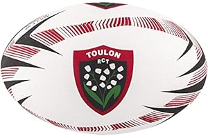 RUGBY CLUB TOULONNAIS Ballon Replica Gilbert Supporter - Collection Officielle - RCT Rugby Club Toulon - Top 14 - Taille 5