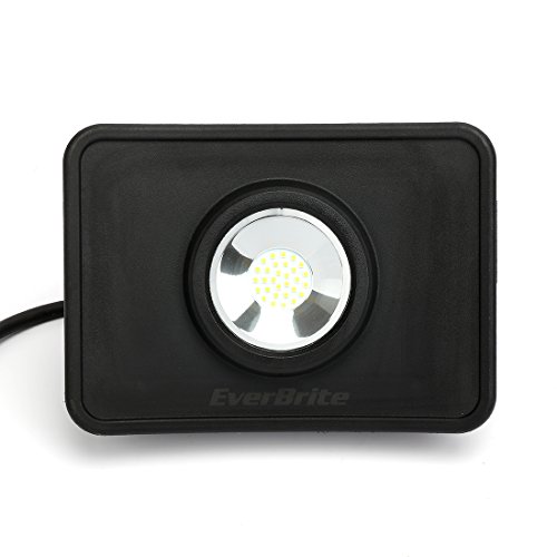 EverBrite Projecteur LED Extérieur, 30W, 2400LM, 5000K Lumière Blanche, Etanche, Lampe de Sécurité Pour Garage, Atelier, Terrasse, Jardin, Maison, Mur, Escalier, Patio