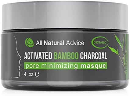 Activated Charcoal Bamboo Face Mask (Masque) 120ml by All Natural Advice