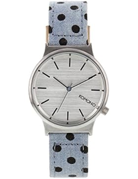 Komono-MOKOPRINT - 000DP Bdenim Polkado Wizard-Print-Armbanduhr Quarz analog Stoff, Blau