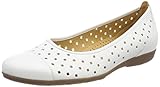 Gepolsterte Lederdecksohle Gabor Shoes Damen Casual Geschlossene Ballerinas, Weiss, 38 EU