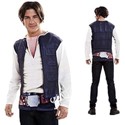 Disfraz Camiseta de Star Wars Han Solo Original de Carnaval para Hombre S de Microfibra - LOLAhome