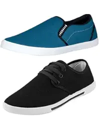 Chevit Men's Combo Pack of 2 Casual Shoes (Loafers & Sneakers Shoes)