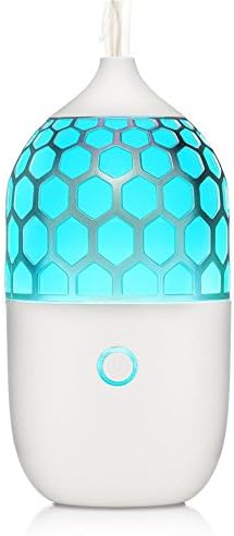 Silent Mini Aromatherapy Essential Oil Diffuser, Ultrasonic Humidifier with 6 LED Night Lights,Water Shortage and Overheating Protection, Portable Mist (90ml)