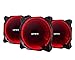 Price comparison product image Novonest PWM 120mm Red LED Silent Fan for Computer Cases, CPU Coolers, and Radiators Ultra Quiet High Airflow Computer Case Fan, Twin Pack