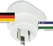 Produktbild Reiseadapter Usbekistan auf Deutschland für 220-230V deutscher Schukostecker - Reisestecker - Travel Plug Germany / Uzbekistan