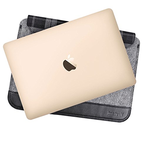 Inateck Neues MacBook 12 Zoll Retina Display Hülle Tasche, Case Sleeve für Apple New Macbook 12″, Grau - 3