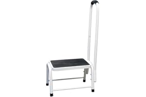 EASYLIFE LIFESTYLE SOLUTIONS Rutschfester Sicherheits-Hocker, mit Handlauf, für Bad und Küche, tragbar