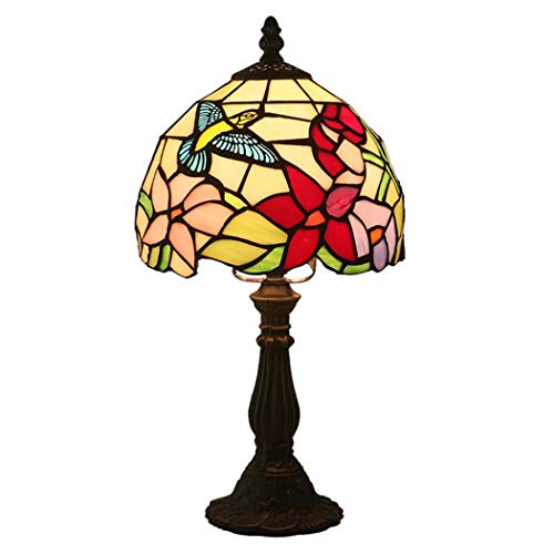 Preisvergleich Produktbild 8 Zoll Tiffany Style Tischlampe, Schlafzimmer-Nachttischlampen, Einfache Glasmalerei, Dekoration, Kinderzimmer, Nachtlicht, E27, MAX40W (größe : 15)