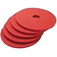 Floor Cleaning Pads Dics - 16" Red - Pack Of 5 - Scrubbing Buffing Polishing Maintenance Pads Perfect For Scrubber Dryer & Polishing Machines
