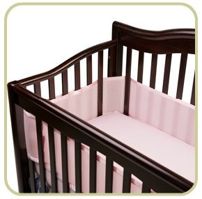 Breathable Mesh Cot Liner (Pink)