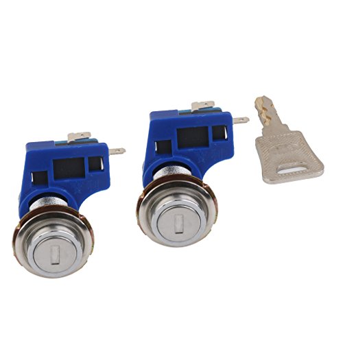 Preisvergleich Produktbild Hoch Sicherheit Doppel Mikroschalter Schloss m. 1 Schluessel fuer Game Machine