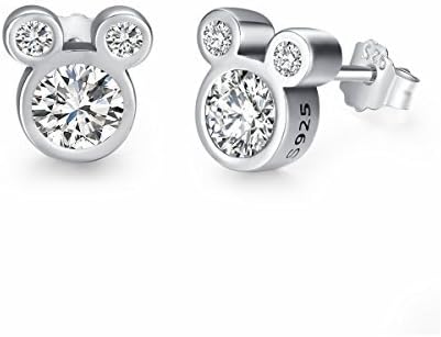 Twenty Plus Cute Dazzling Mickey Shaped Disney Stud Earrings Gifts for Women and Girls