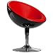 Produktbild Duhome Elegant Lifestyle Lounge Sessel Rot-Schwarz Kunstleder-Kunststoff Mix Clubsessel Cocktailsessel Farbwahl - Typ 207