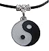 Produktbild Tao Yin Und Yang-Symbol Halskette Mit Geschenkidee Schwarzer Schnur Gurt Kann FüR Junge MäDchen Unisex MäNner Frauen Junge MäDchen Mann Besondere Frau