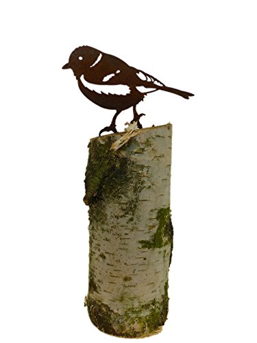 3er Set Vogel / Haubenmeise – Buchfink – Kohlmeise (Rostdeko) - 8