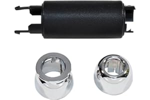 CANJPTON Poignée de frein de stationnement noire chromée compatible avec Mini Cooper R50 R52 R53 R56 R57 R58 R59 Levier de frein à main de rechange 34406774436