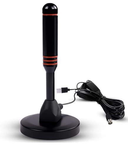 Antenna TV Interna Amplificata Metronic - Digitale Terrestre Banda UHF VHF FM, Made In Italy
