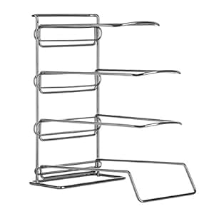 Premier Housewares Bratpfannen-Ständer, verchromt: Amazon