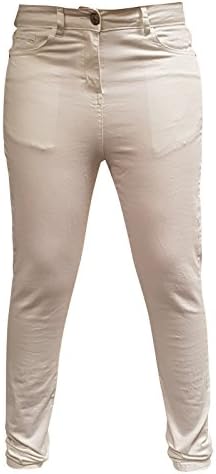 Top Fashion Ladies Plus Size Super Stretch Curves Skinny White Black Jeans 5 Pocket Denim Zip Fasten Size 14-28