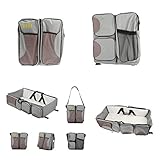 Wickeltasche – 3 in 1 Baby Reisen Windel bett – Hohe Qualität Multifunktionale Faltbare Babytragetasche Tasche - 5