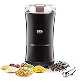 KYG Moulin à Café Électrique 300W, Broyeur à Graines de Lin, Noix, Poivre, Épices, Semences de Café et Autres avec Lames en Acier Inoxydable