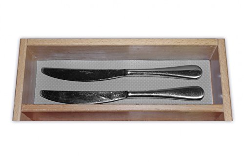 peha® Schubladeneinlage / Anti-Rutschmatte / Küchenschrankeinlage 196 x 48 cm, rutschfest, light grey (hellgrau) - 5