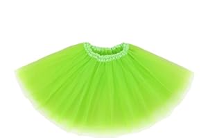 Flovel Tulle Tutu Jupe Couches Ballet Danse Jupe Élastique Déguisement Jupe pour Femmes et Filles