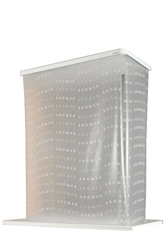 ECO-DuR,4024879010638,1 Paar Ersatzvorhänge ECK Duschrollo 134x62 cm - Shower weiß