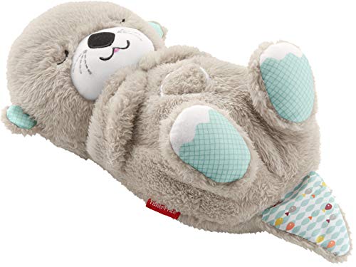 Fisher-Price Ma Loutre Calins Bonne Nuit peluche bébé appaisante avec battements de cœur, bruits de respiration et lumière, dès la naissance, FXC66 – Image 8