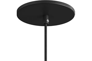 creative cables Rosone da Incasso rasomuro a 1 Foro Centrale - Nero