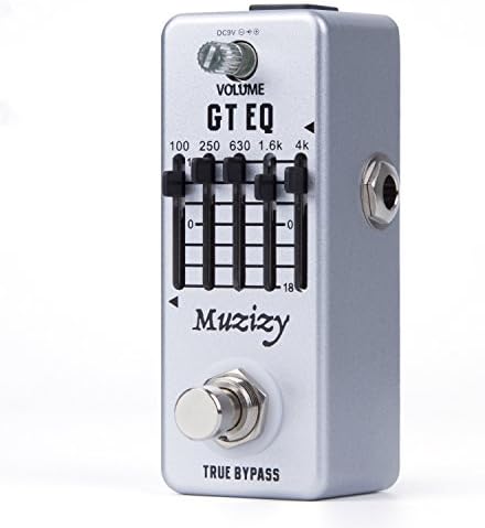 Graphic Equalizer Pedal GT EQ 5-Band Guitar Effects Pedal Electric Mini Single Effect with True Bypass