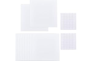 SUPERFINDINGS 10 placas de cubierta para agujeros de pared con 60 pegatinas de plástico de 13 cm, placa a prueba de polvo, placa en blanco mate cuadrada para cubrir agujeros de cartón-yeso en paredes