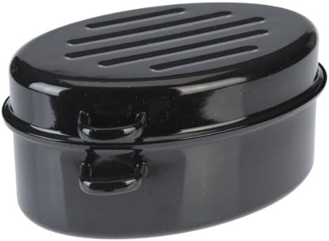 Ideal for all Cooker Types Including Induction Roasting Tin with Enamel Coating Roasting Dish with Lid Capacity: approx. 2.7 Litres
