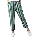 Produktbild Damen Hohe Taille Streifen Slim Hose Yogogo Sommer Gerade 3/4 Laufhose Yoga Leggings Yogahose Hosen Leinen Baumwolle Pants Druck Lange Jeans Bleistift Sport Workout Leggins Slim Fit Dünne Sporthose