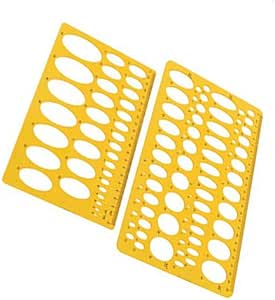 Cerchio di Plastica Modello di Disegno Stencil Modello di Misura Righello di Plastica Trasparente Curve Francesi per La Scuola Ufficio Redazione Disegno  21