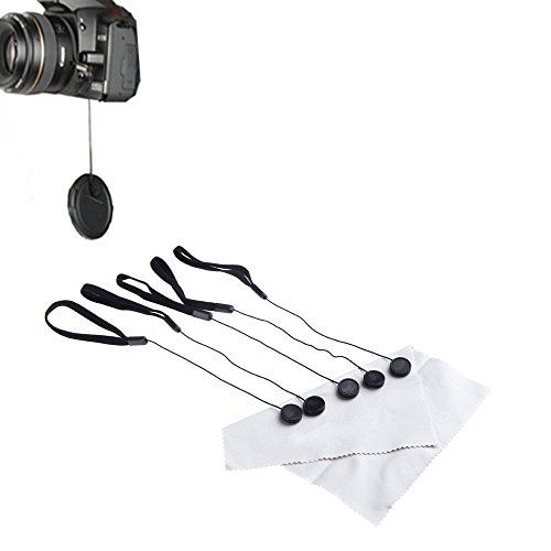 BRODA 5pcs Gardien porteurs de protege-objectif   chiffon de nettoyage en microfibre pour Nikon Canon Sony Panasonic Pentax Fuji DSLR