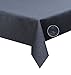 Produktbild Tischdecke grau, anthrazit 130x 220cm Lotuseffekt, abwaschbar, Schmutz- und Wasserabweisend, eckig - Größe, Farbe & Form wählbar (Rund Eckig Oval)