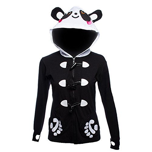 Banned Panda Paw Hoodie (Black) - Medium