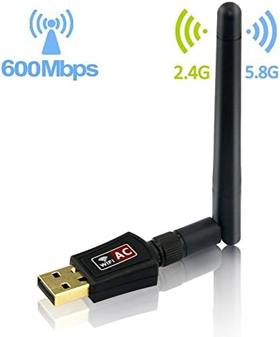 WIFI USB Adapter, Besteck AC Dual Brand 600Mbps Wireless WIFI Dongle Newwork Adaptor
