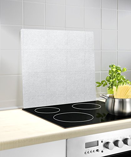 WENKO 2511910100 Herdabdeckplatte Universal 3 in 1 – für alle Herdarten, Gehärtetes Glas, 56 x 1.8-4.5 x 50 cm, Transparent - 3