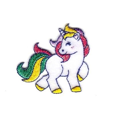 Thermo Badge La Mode Ecusson thermocollant Licorne Arc en Ciel