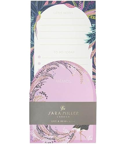 Sara Miller Savannah Kugelschreiber – Schwarze Tinte, Goldene Details, Blumen-Vogel-Design, Im Geschenkset