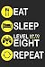 Produktbild Eat Sleep Level Up To Eight Repeat: Blank Lined Journal, Happy Birthday Gaming Sketchbook, Notebook, Diary Perfect Gift For 8 Year Old Boys And Girls
