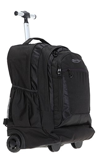 BESTWAY Trolley DRIVE PACKER Rucksacktrolley Trolly Laptoptrolley Schultrolley (Schwarz) - 6