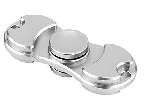 Ibelive Hand Spinner Stress Relief Toy, EDC Fidget Spinner High Speed Stainless Steel Made Ceramic Bearing ADHD Focus Anxiety Relief Toys for Killing Time (Silver)