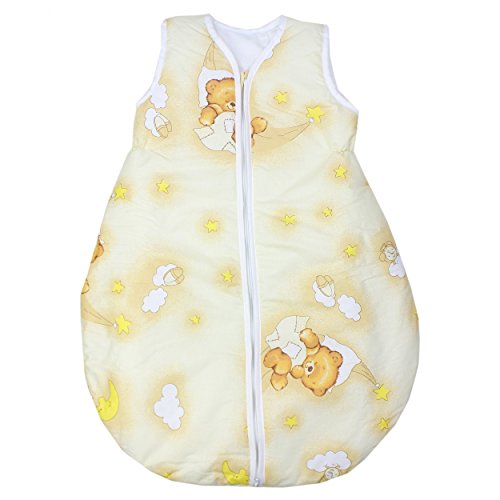 Baby Schlafsack Kinderschlafsack Wattiert Ganzjahres Babyschlafsack ohne Ärmel