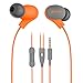 Price comparison product image Picun S2 In-Ear Earphones, Comfortable Earbuds, Headphones with Built-in Microphone, Dynamic Sound for Android, IOS and Windows Devices (Orange)