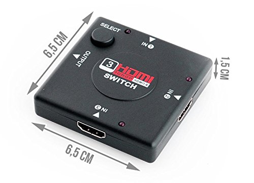 3 Port fach 3D HD HDMI Remote Switch Adapter Verteiler 3 In – 1 Out #671 - 5